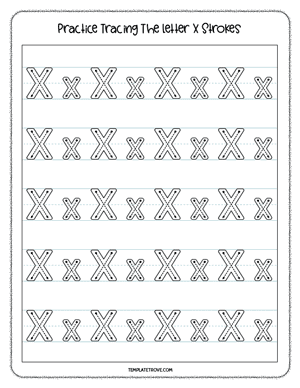 Alphabet Tracing Worksheet #8-3A