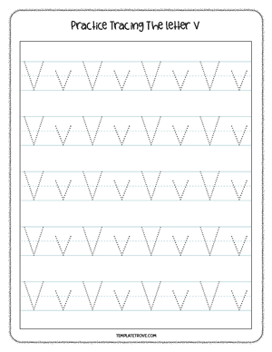 Alphabet Tracing Worksheet #8B