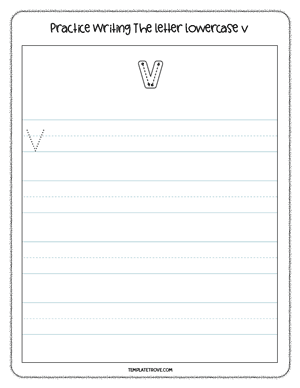 Alphabet Tracing Worksheet #8D