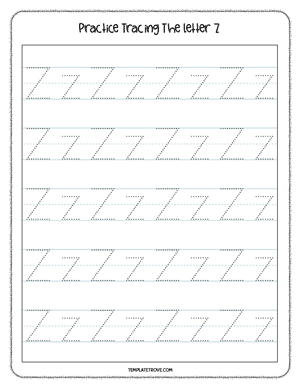 Alphabet Tracing Worksheet #9-2B