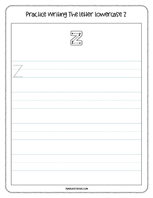 Alphabet Tracing Worksheet #9-2D