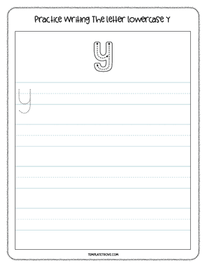 Alphabet Tracing Worksheet #9D