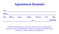 Appointment Card Template 1