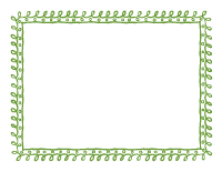 Avacado-Dusty-Rose Fourth Sheet Doodle Border