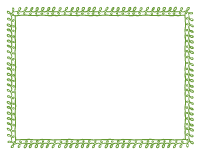 Avacado Green Full Sheet Doodle Border 1