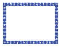 Blue Fourth Sheet Grunge Border