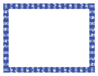 Blue Full Sheet Grunge Border 1