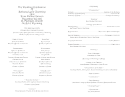 Wedding Program Template 1