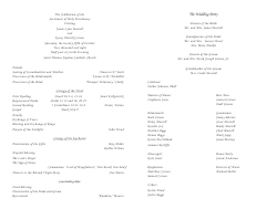 Wedding Program Template 3