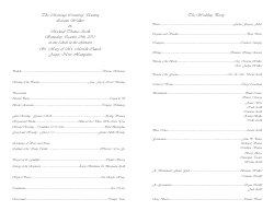 Wedding Program Template 4
