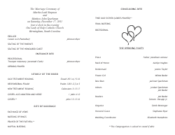 Wedding Program Template 5