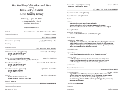 Wedding Program Template 6