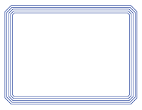 Blue Certificate Border 1