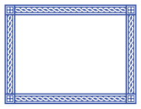 Blue Certificate Border 2