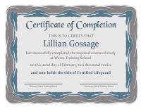 Certificate of Completion Template