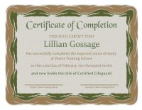 Certificate of Completion Template - 1B