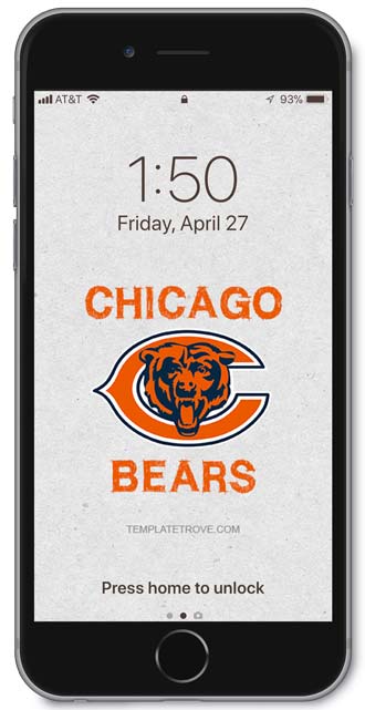 Chicago Bears Lock Screen 3