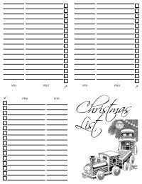 Christmas Shopping List 10