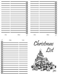 Christmas Gift List 9