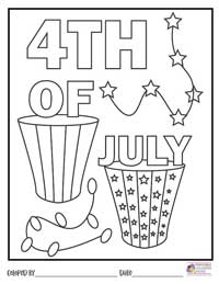 4th of July Coloring Pages