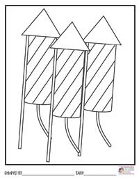 4th of July Coloring Pages 3 - Colored By