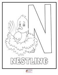 Alphabet Coloring Pages 14B