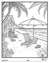 Beach Coloring Pages