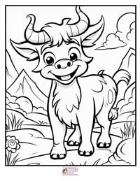 Cow Coloring Pages 10B