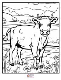 Cow Coloring Pages 10B