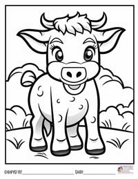 Cow Coloring Pages