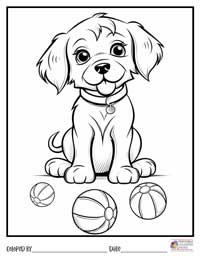 Dogs Coloring Pages 3 - Colored By