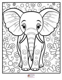 Elephant Coloring Pages 2B