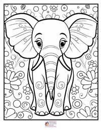 Elephant Coloring Pages 2B