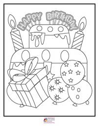 Happy Birthday Coloring Pages 10B