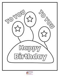 Happy Birthday Coloring Pages 10B