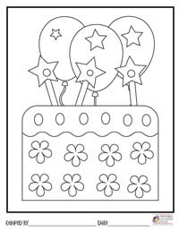 Happy Birthday Coloring Pages 4 - Colored By