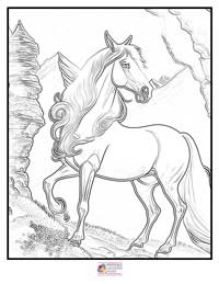 Horses Coloring Pages 10B