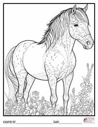 Horses Coloring Pages 4 - Colored By