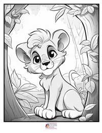Lion Coloring Pages 18B