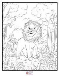 Lion Coloring Pages 10B