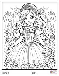 Princess Coloring Pages 20 - Colored By