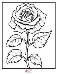 Rose Coloring Pages 17B