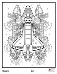 Space Coloring Pages 15 - Colored By