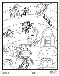 Space Coloring Pages