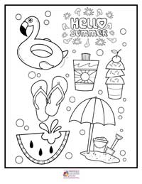 Summer Coloring Pages 10B