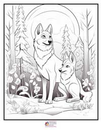 Wolves Coloring Pages 12B