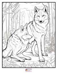 Wolves Coloring Pages 18B