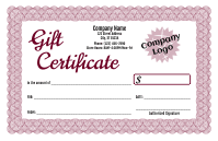 Formal Gift Certificate 4