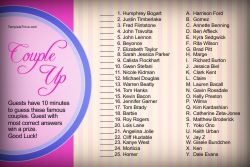 Couple Up Bridal Shower Game 1-2
