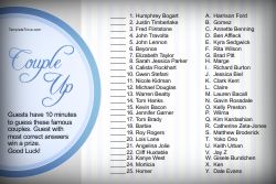 Couple Up Bridal Shower Game 1-3